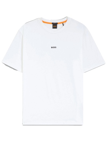 boss casual t-shirt tchup λευκο