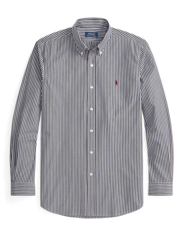 ralph lauren πουκαμισο ριγε button down custom fit stretch