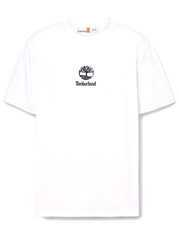 timberland t-shirt authentic fit logo λευκο