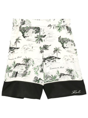 karl lagerfeld σορτς eμπριμε printed pj logo κατω