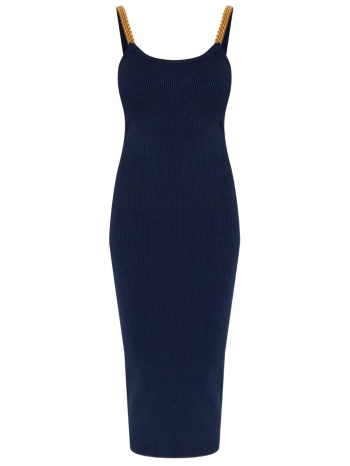 michael kors φορεμα midi ribbed μπλε