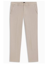 boss παντελονι chino slim fit high motion h-kaiton1 μπεζ