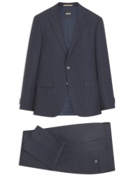 boss κουστουμι lanificio tesse biella stretch slim fit h-huge-2pcs-253 μπλε