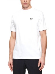 karl lagerfeld t-shirt crew neck metallic logo λευκο