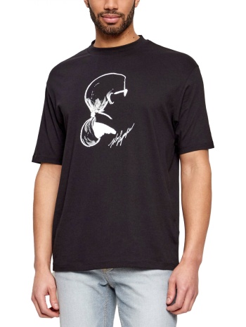karl lagerfeld t-shirt logo μαυρο
