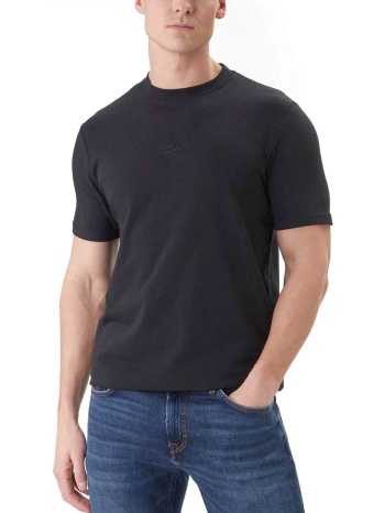 karl lagerfeld t-shirt crew neck logo μπλε