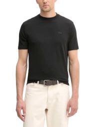 karl lagerfeld t-shirt crew neck logo μαυρο
