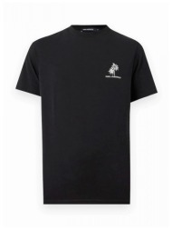 karl lagerfeld t-shirt crew neck logo μαυρο