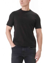 karl lagerfeld t-shirt crew neck logo μαυρο
