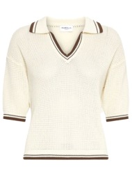 marella sport polo πλεκτο mlslembi μπεζ-καφε