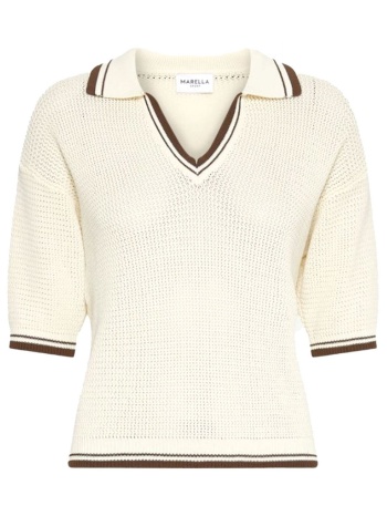 marella sport polo πλεκτο mlslembi μπεζ-καφε
