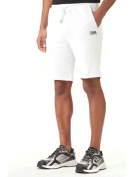 karl lagerfeld βερμουδα φουτερ logo λευκο