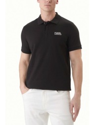 karl lagerfeld polo logo μαυρο