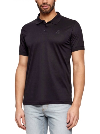 karl lagerfeld polo pressbutton logo μαυρο