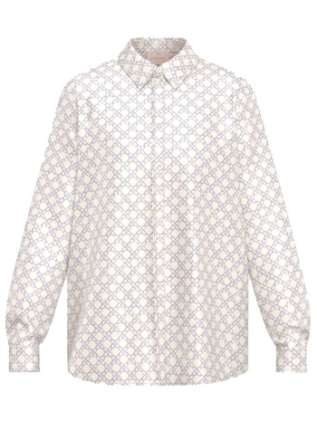 marella emme πουκαμισο emmangel εκρου-μπλε