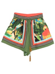 farm rio σορτς bird leaves sand λαστιχο μεση πολυχρωμο