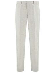 michael kors παντελονι chino μικροσχεδιο λινο pied de poule γκρι