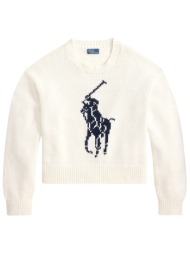 ralph lauren πλεκτο classics big pp po logo εκρου