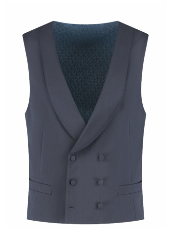 michael kors γιλεκο κουστουμιου double breasted vest μπλε