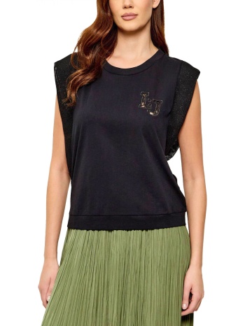 liu-jo better tank top logo μαυρο