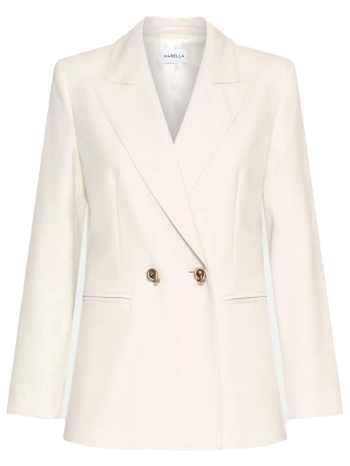 marella σακακι mlltropico σταυρωτο εκρου