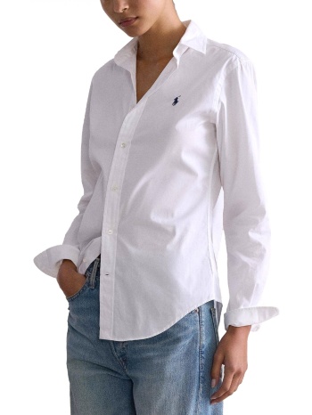 ralph lauren πουκαμισο w polo bsr logo λευκο