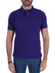 ralph lauren polo custom slim fit μωβ