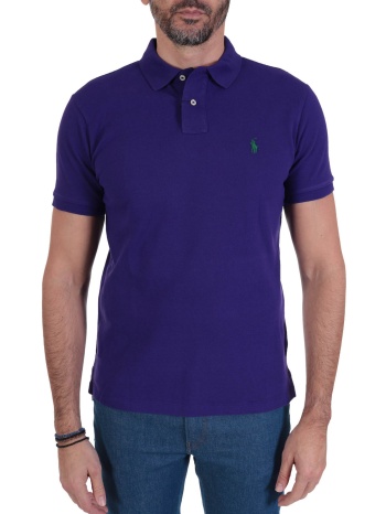 ralph lauren polo custom slim fit μωβ