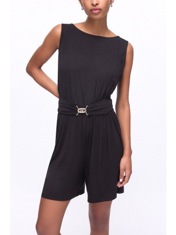 liu-jo better ολοσωμο σορτς ανοιγμα πλατη ζωνη μαυρο