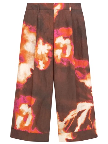 liviana conti παντελονι καπρι λαστιχο μεση πιετα πολυχρωμο