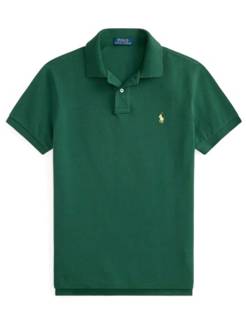 ralph lauren polo custom slim fit logo πρασινο