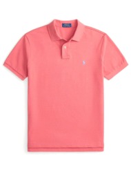 ralph lauren polo custom slim fit logo κοραλι