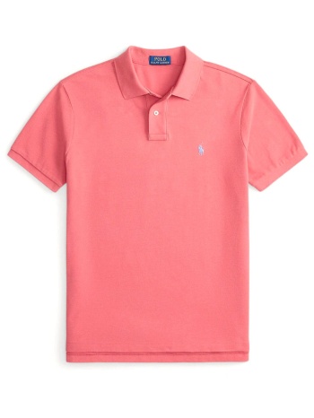 ralph lauren polo custom slim fit logo κοραλι