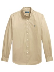 ralph lauren πουκαμισο button down feather weight twill μπεζ