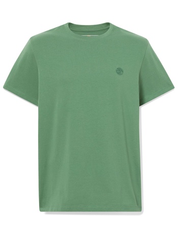 timberland t-shirt crew neck dun-river slim fit πρασινο