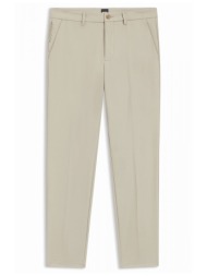 boss παντελονι chino slim fit p-kaiton1-zip μπεζ