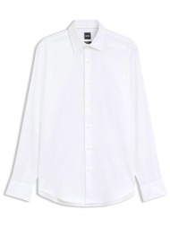 boss πουκαμισο μικροσχεδιο regular fit easy iron h-joe-k-c1-261 λευκο