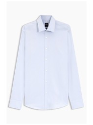 boss πουκαμισο μικροσχεδιο regular fit easy iron h-joe-k-c1-261 σιελ