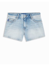 hugo blue σορτς denim galimon_b μπλε