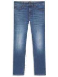 boss casual παντελονι jeans slim fit soft motion delaware bo s nooze μπλε