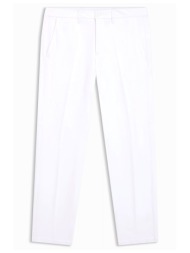 boss athleisure παντελονι chino slim fit t_commuter-slim λευκο