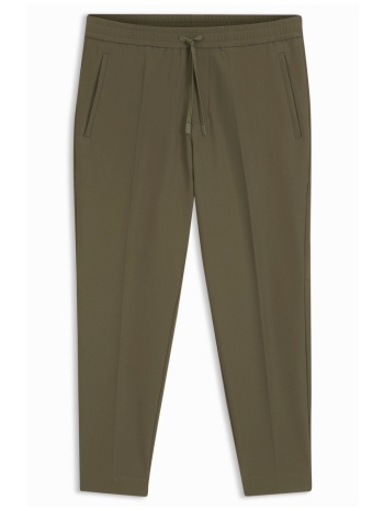 boss athleisure παντελονι chino t-flex tapered fit χακι