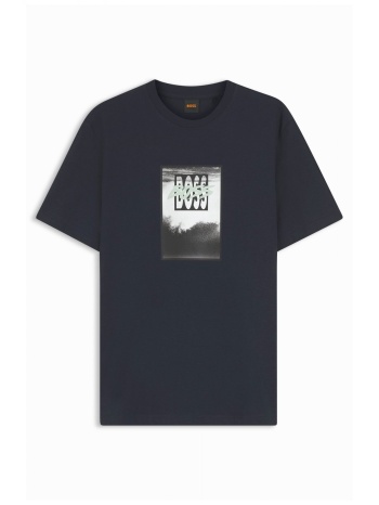 boss casual t-shirt te_dj μπλε