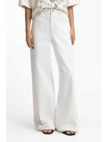 boss casual παντελονι jeans c_slouchy mr 2.0 εκρου