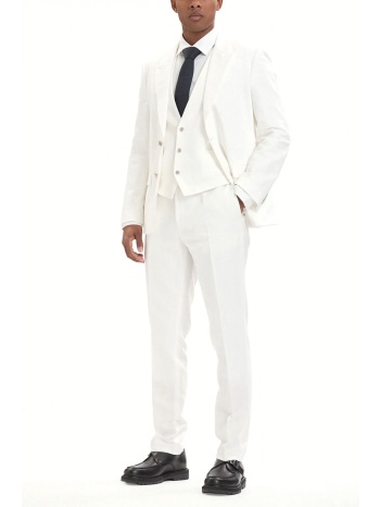 hugo κουστουμι λινο με γιλεκο slim fit henry/geτlin 242v2x