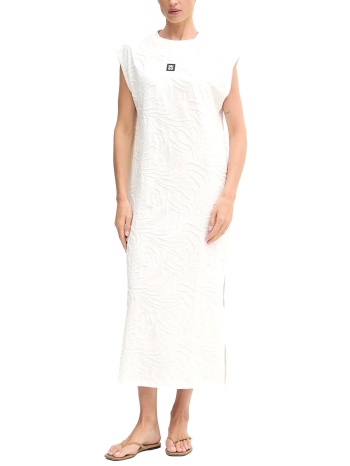hugo φορεμα zeb_dress pajama sets logo εκρου