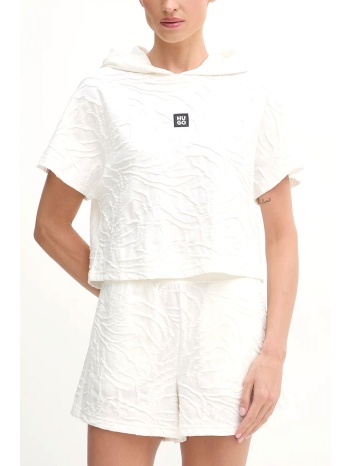 hugo top κουκουλα zeb_top logo εκρου