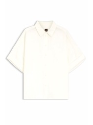 boss casual πουκαμισο λινο c_bisenas εκρου