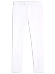 boss παντελονι chino slim fit h-genius-tu-wg-262f λευκο
