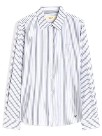max mara weekend πουκαμισο wkdbahamas ριγε τσεπη λευκο-μπλε